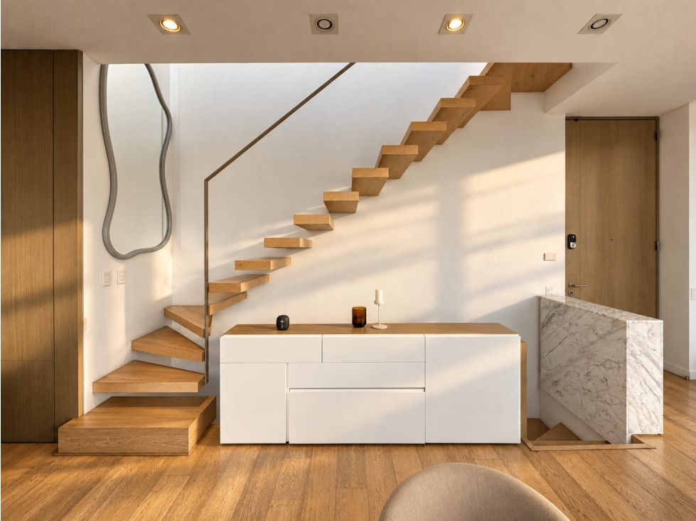 Apartamento triplex en arriendo con terraza, Rosales. — foto 6
