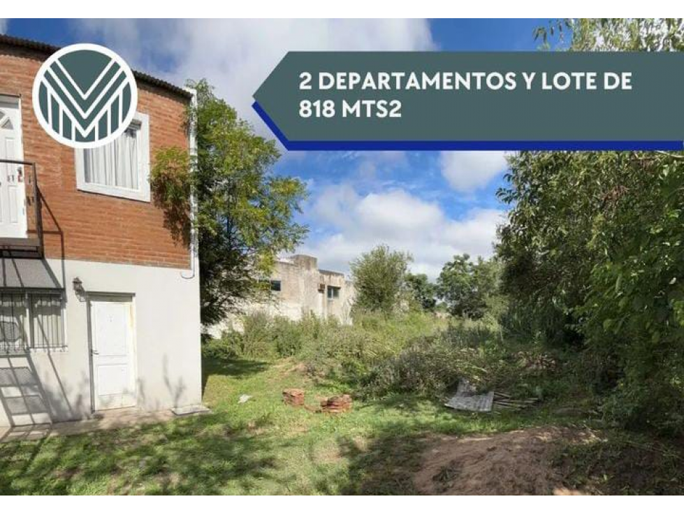 Dos departamentos y lote de 818 m2. - 1