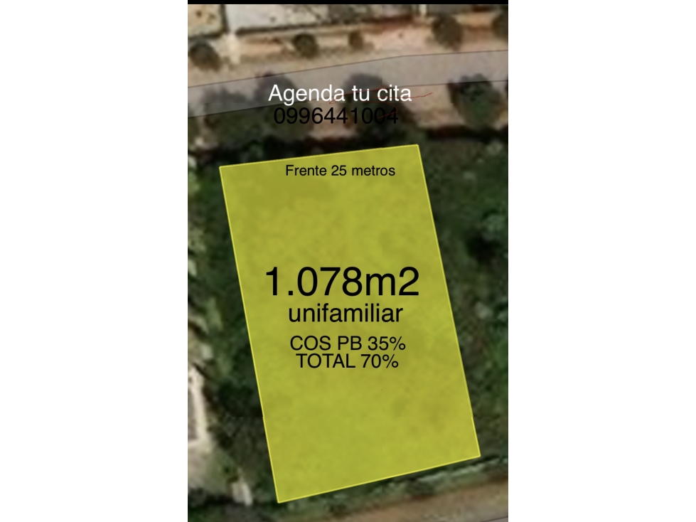 Terreno VENTA 1.078m2 CUMBAYÁ urbanización privada sector San Juan