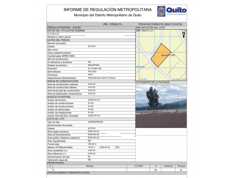 Terreno VENTA 9.604 m2 Industrial Alto Impacto - 2