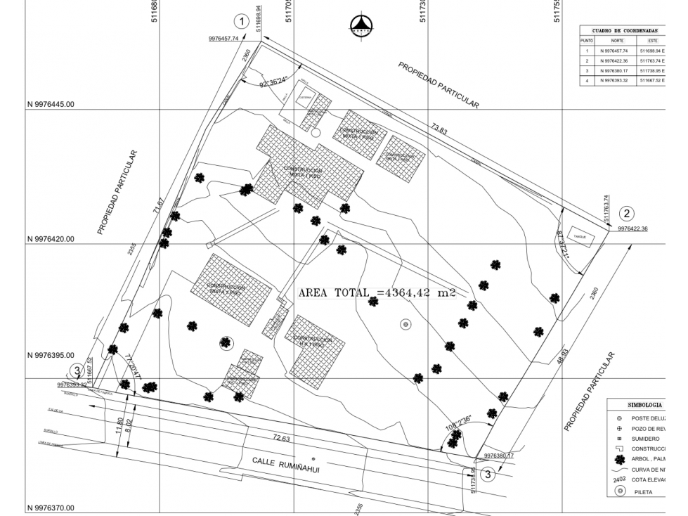 Terreno VENTA 4.364m2 TUMBACO sector Santa Ana - 2