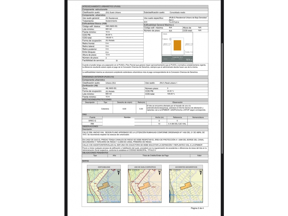 Terreno VENTA 8.800m2 con casa CUMBAYÁ sector Intervalles - 3