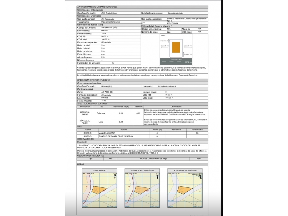 Terreno independiente VENTA 335m2 en Tanda calle pública - 5