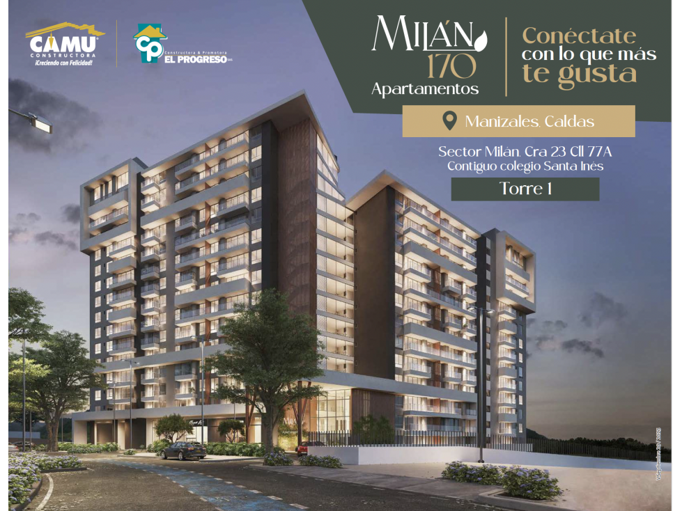 New 1 Bedroom Milan 170 Manizales