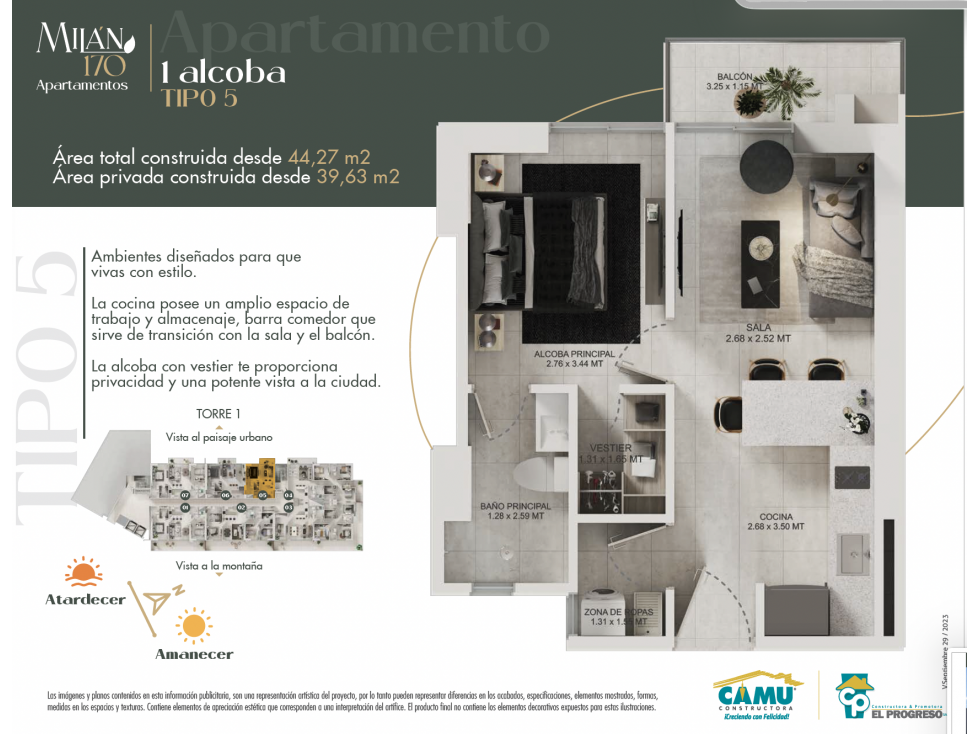Fab New Apartments in Best Manizales Neighborhood