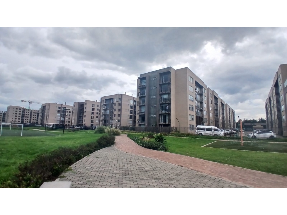 Vendo apartamento en cajica en conjunto cerrado vista exterior.