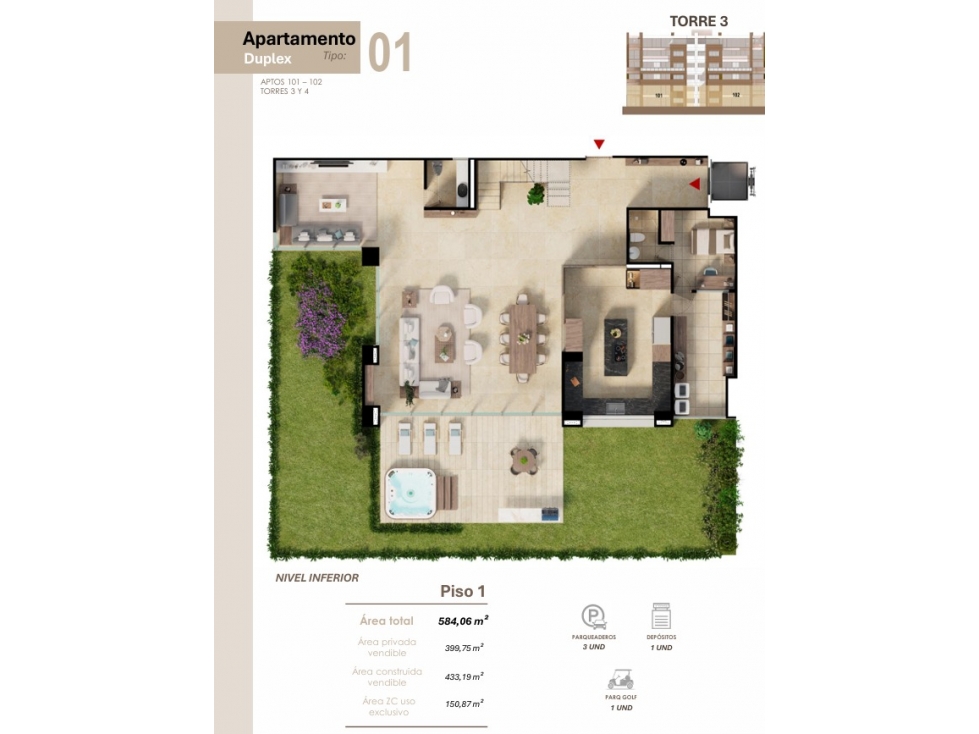VENDO APARTAMENTO EN PROYECTO ALTOS DE CAUJARAL — foto 2