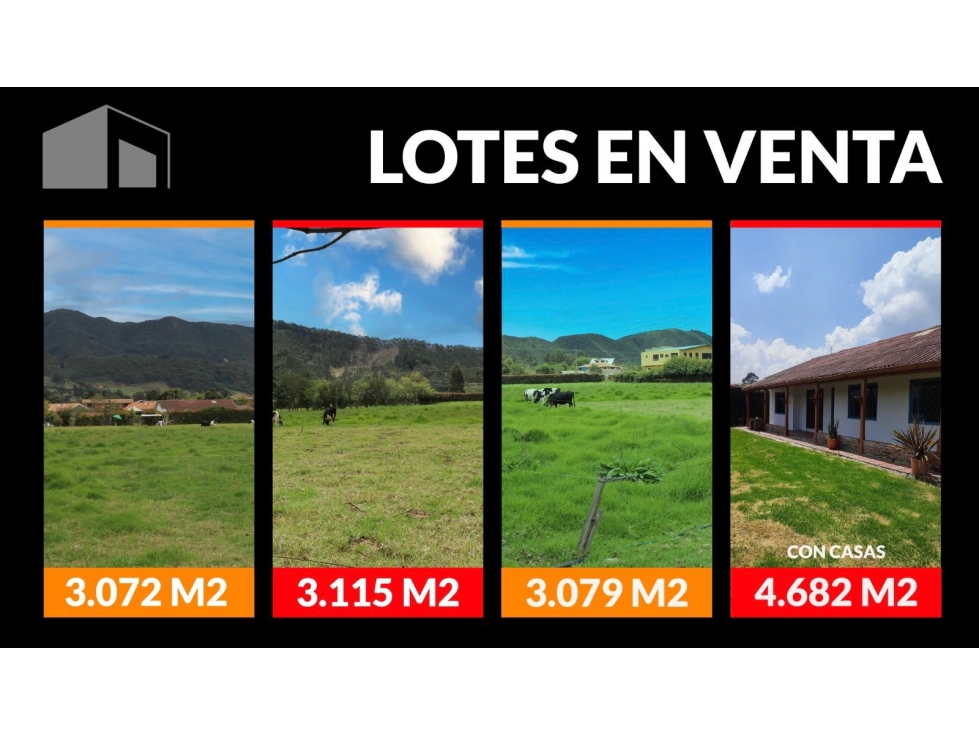 VENTA DE LOTES EN TABIO , TOPOGRAFIA PLANA CON AGUA Y ENERGIA - 1