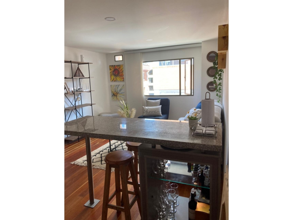 Bogota alquiler apartaestudio en Calleja Alta 60 mts — foto 4