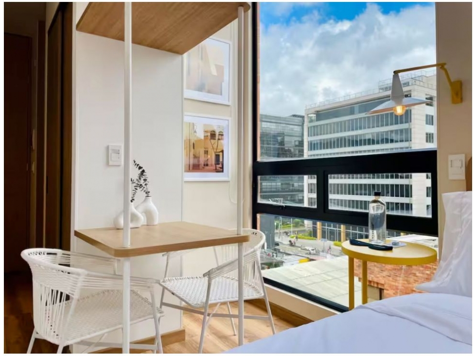 Bogota alquiler apartaestudio amoblado en chico 20 mts