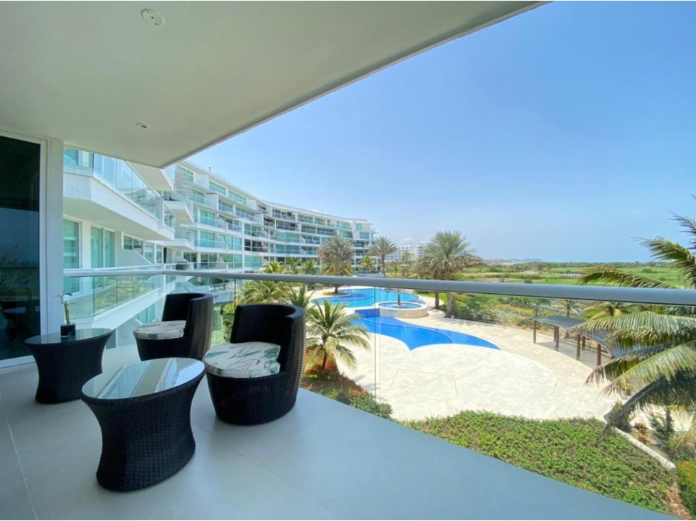 APARTAMENTO ESQUINERO KARIBANA 3 ALCOBAS GOLF BEACH CARTAGENA