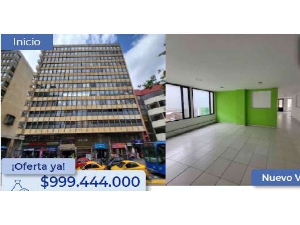 VENDE OFICINA COMERCIAL EN ED SARAGA BOGOTA