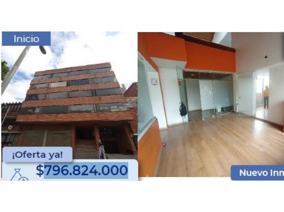VENDE OFICINA EDIFICIO AV 85 EN BOGOTA