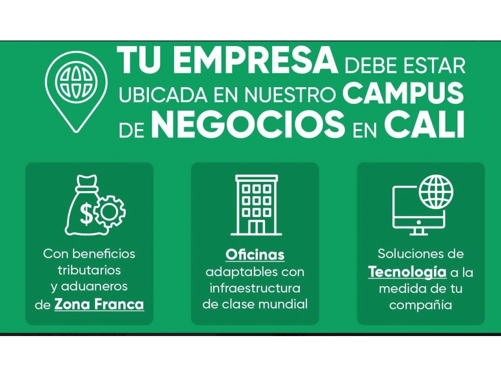 ALQUILA AREAS CORPORATIVAS Y COMERCIALES ZONA FRANCA VIA JAMUNDI - 6