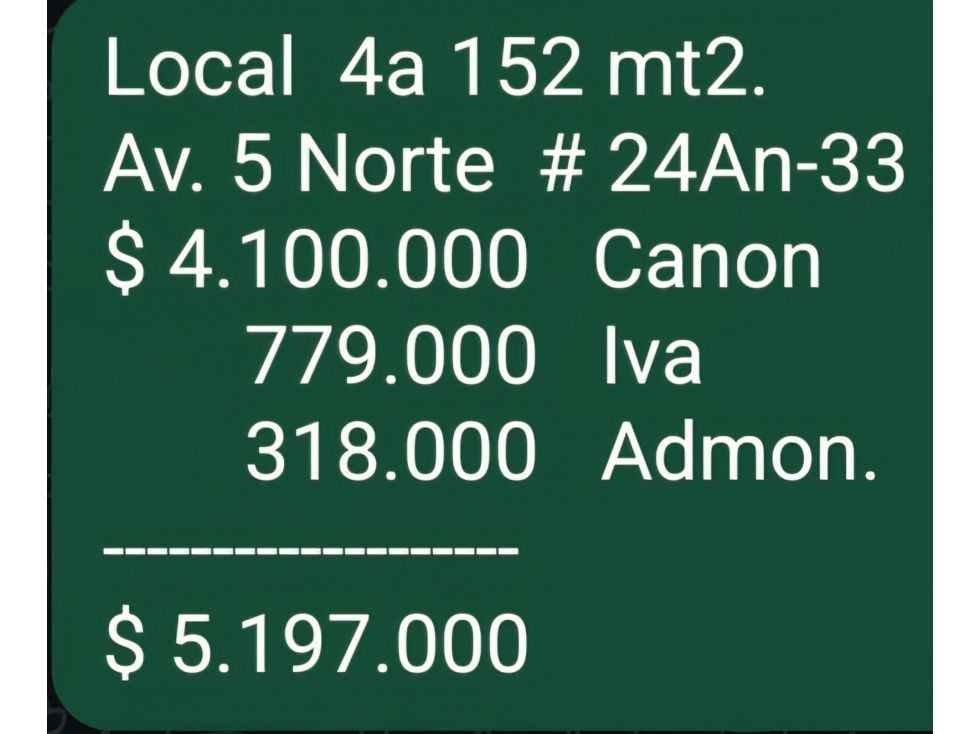 LOCAL-4 152M2 ALQUILER AV 5a NORTE - CALI — foto 6
