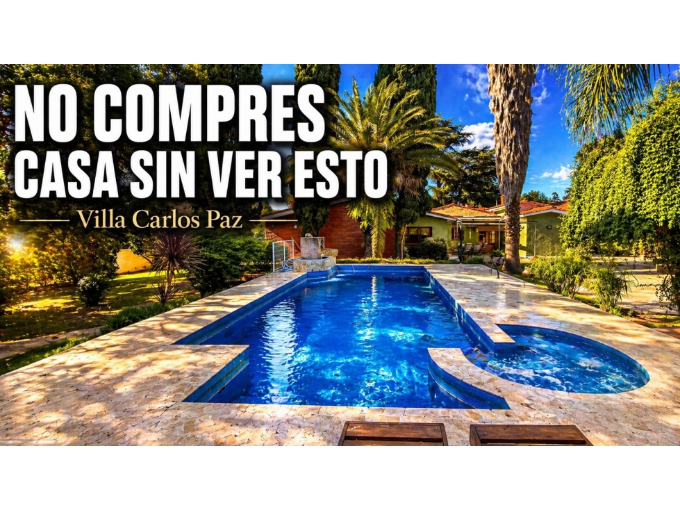 VENTA CASA CENTRO CARLOS PAZ 7 DORM 6 BAÑOS - 1