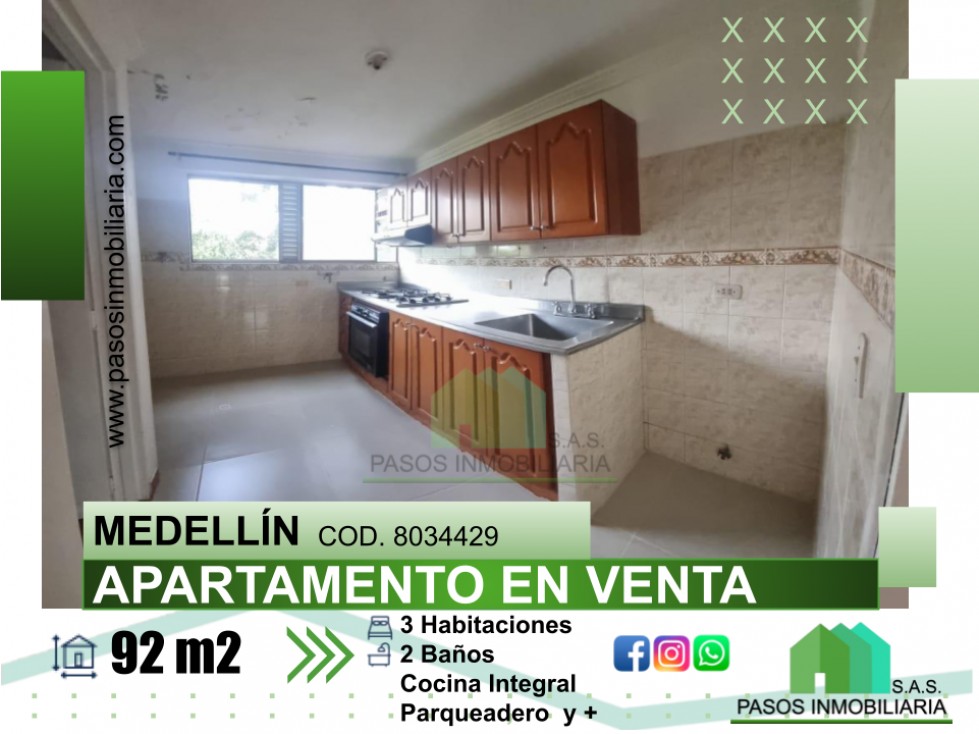 APARTAMENTO PARA LA VENTA MEDELLIN SECTOR UNIVERSIDAD EAFIT