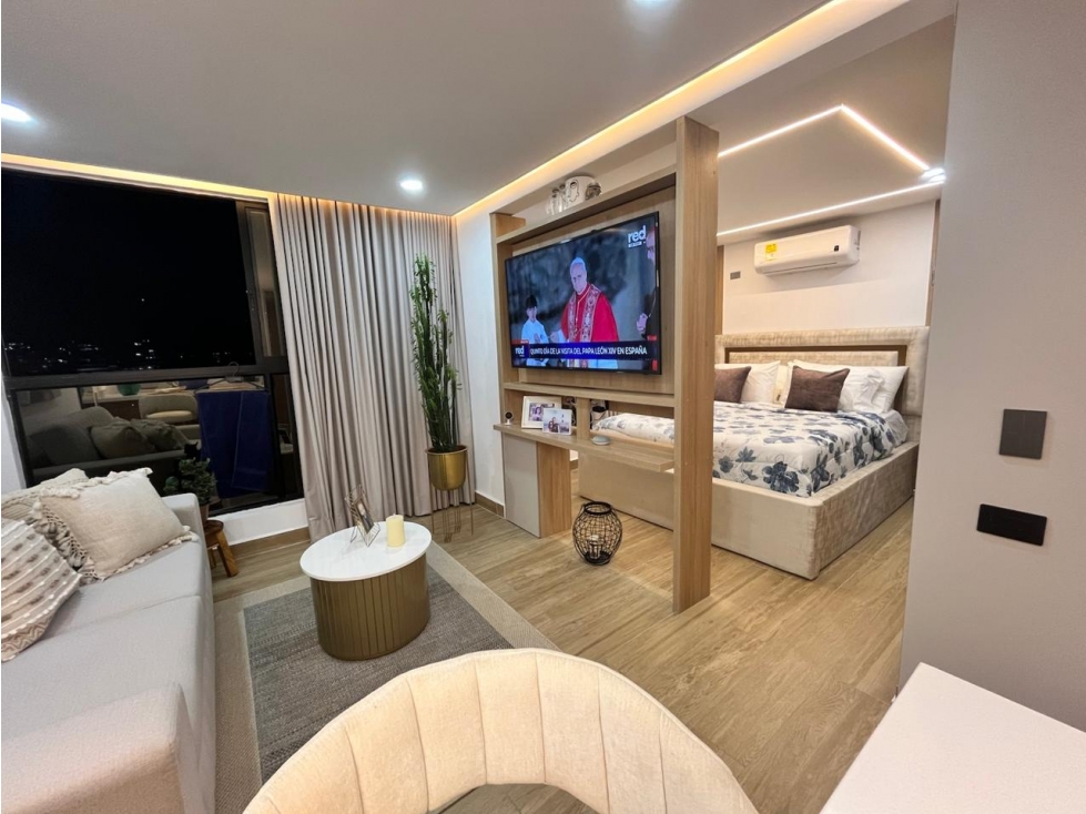 ARRIENDO APARTAESTUDIO AMOBLADO MODERNO BARRIO PAMPALINDA — foto 3