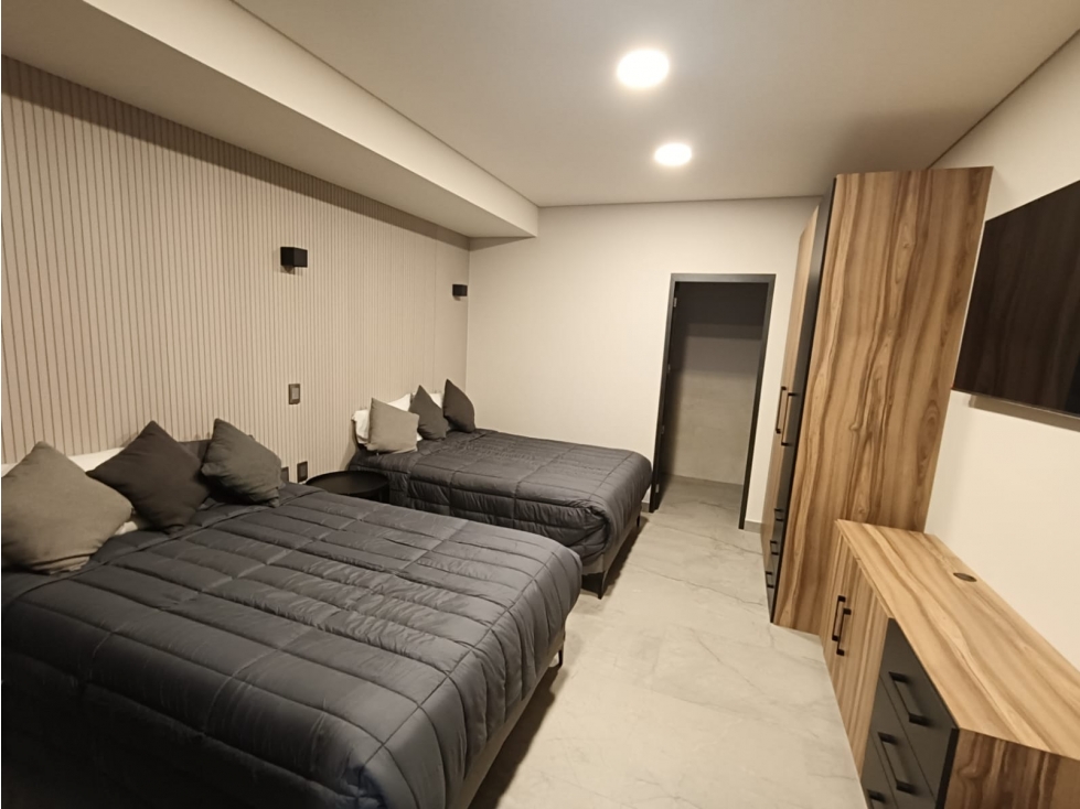 Renta de excelente Suite Amueblada c/2 camas en Av. Juarez - 3