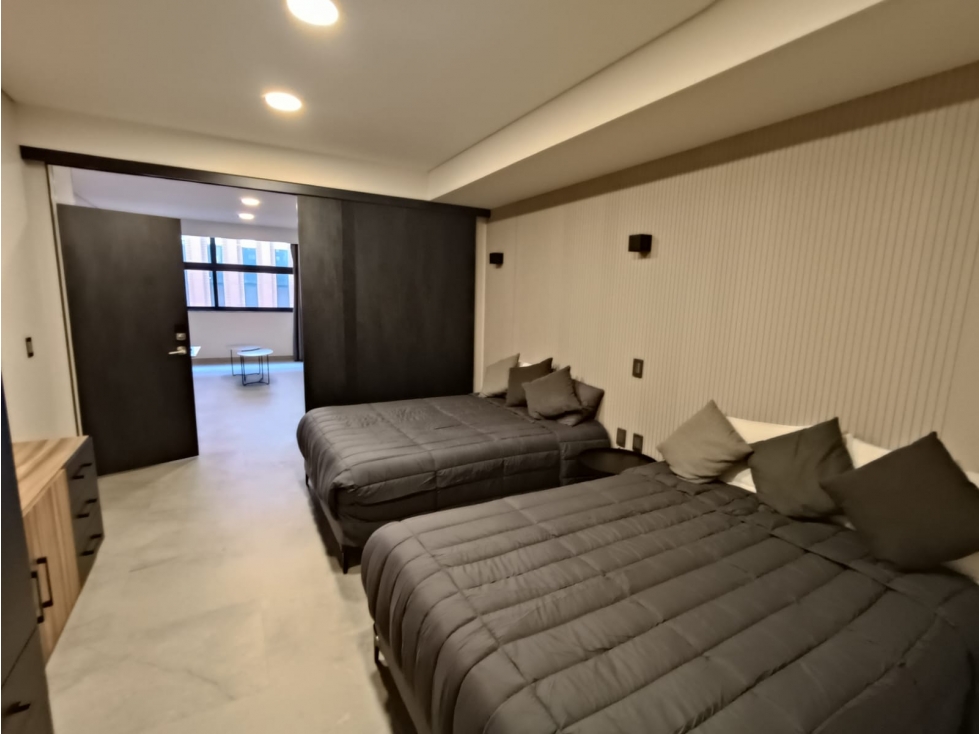 Renta de excelente Suite Amueblada c/2 camas en Av. Juarez - 4