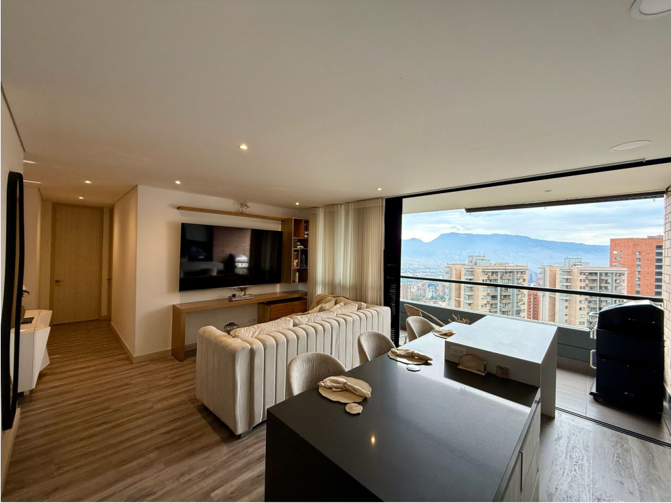 SE RENTA APARTAMENTO AMOBLADO 98m2 SECTOR VÍA LINARES, POBLADO