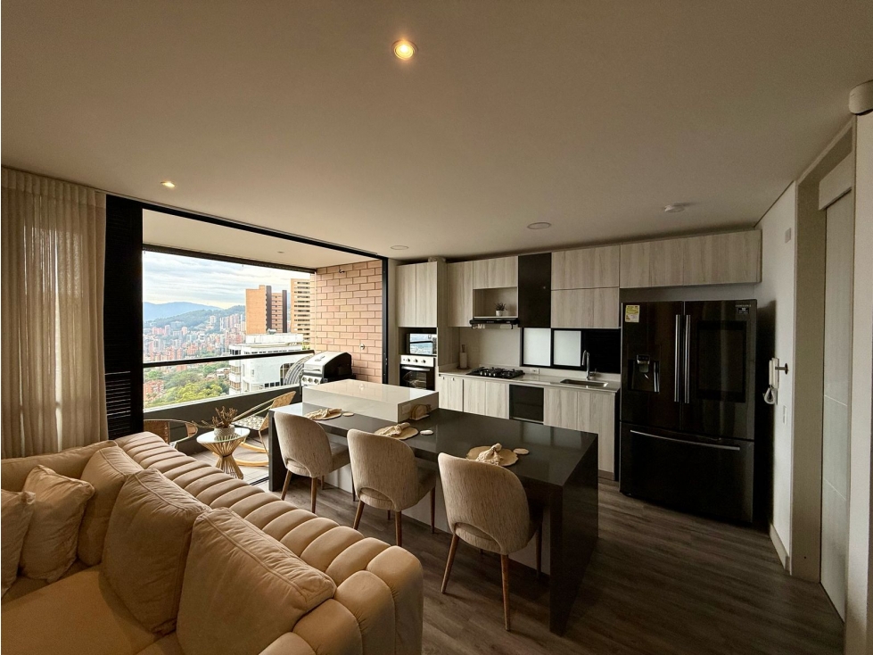 SE RENTA APARTAMENTO AMOBLADO 98m2 SECTOR VÍA LINARES, POBLADO — foto 2