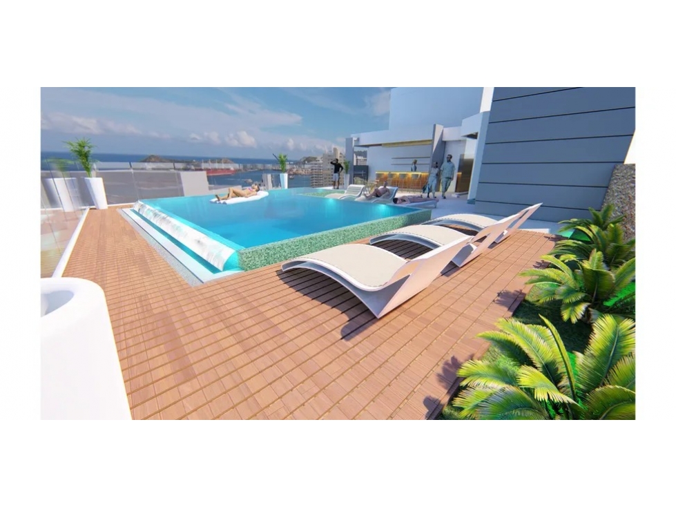 Venta de modernos apartasuits en Bellavista Santa Marta
