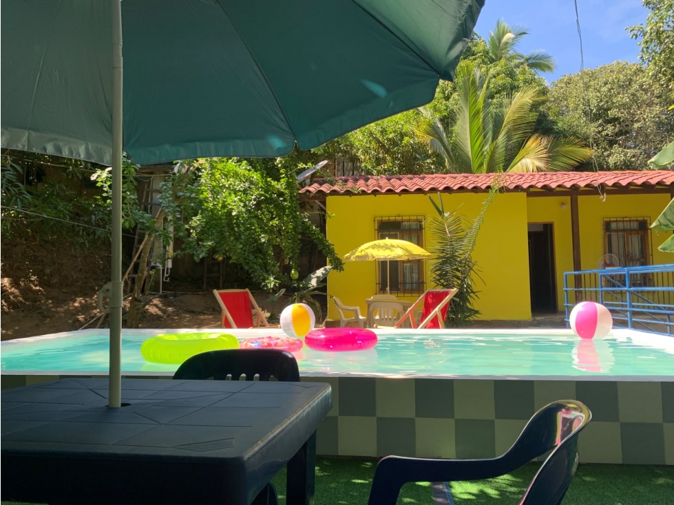 VENTA 2 CABAÑAS AMOBLADAS CON PISCINA EN TIGRERA VÍA MINCA SANTA MARTA