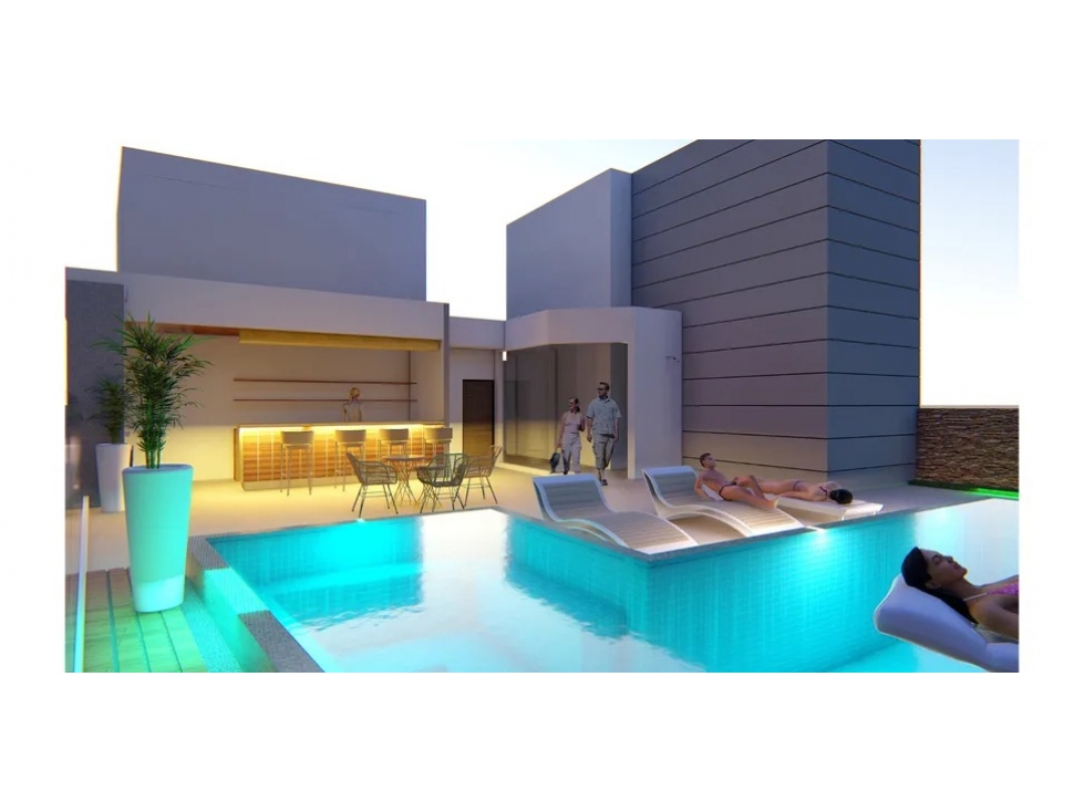 Venta de modernos apartasuits en Bellavista Santa Marta