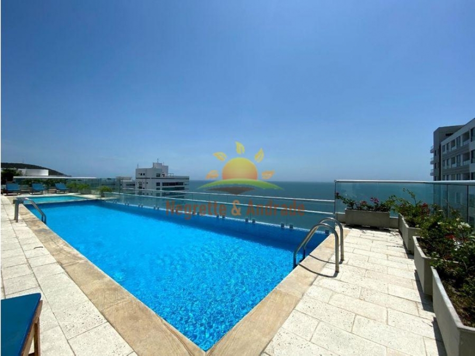 Apartamento amoblado en arriendo, vista al mar, Playa Salguero-02 — foto 5