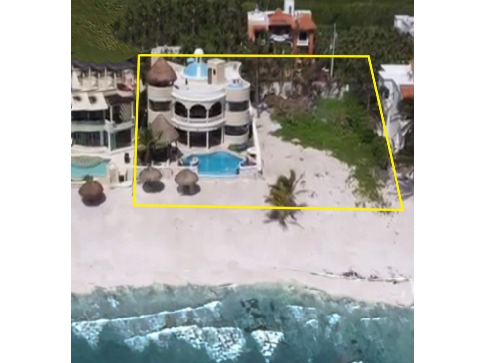 2000 M2 DE TERRENO Y VILLA DE LUJO FRENTE AL MAR EN TULUM — foto 2