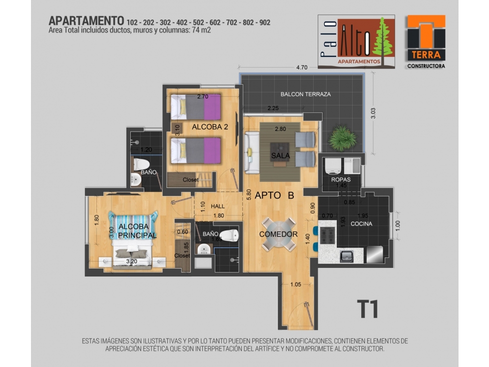 VENTA DE APARTAMENTOS PARA ESTRENAR EN EL TREBOL, MANIZALES — foto 2