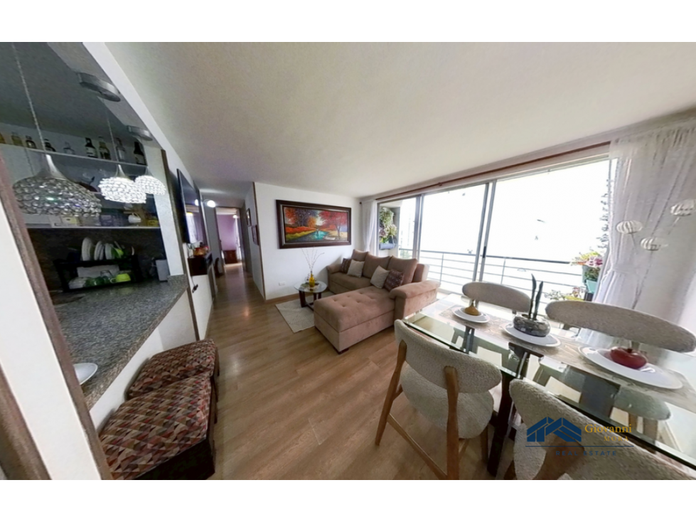 Apartamento en Venta en Cajicá 77 m² con Balcón y Ascensor