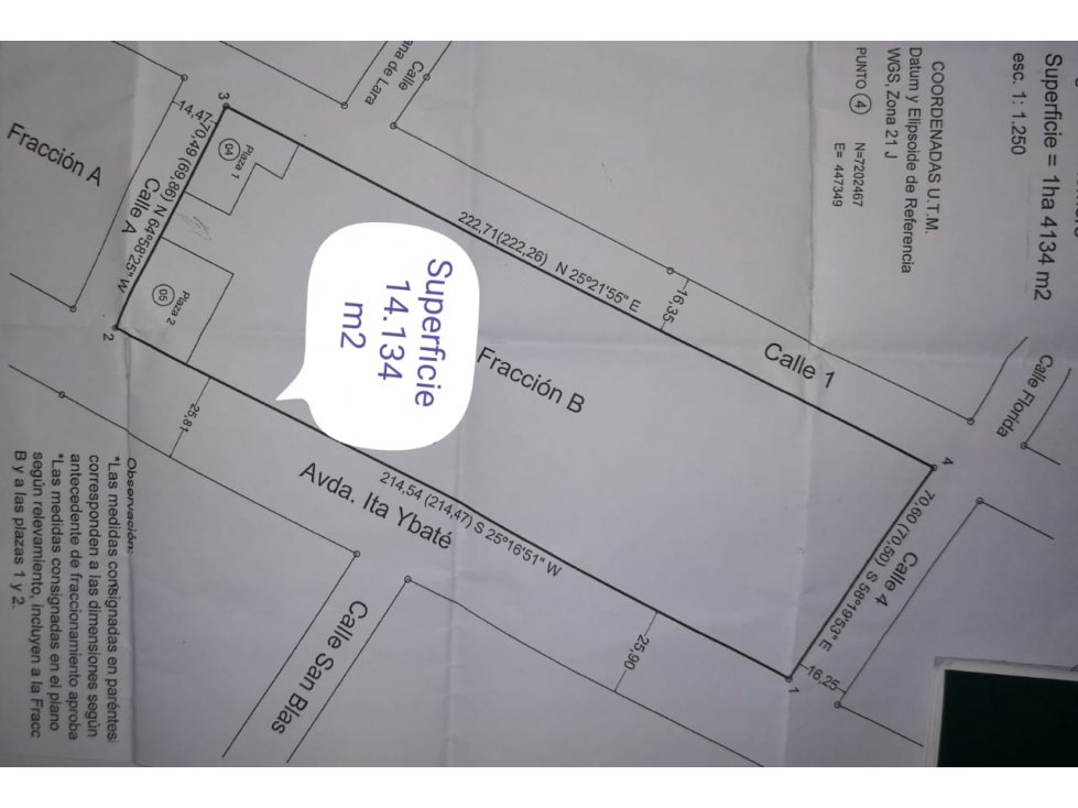 SE VENDE 14.132 m2 en Luque sobre Britez Borges - 2