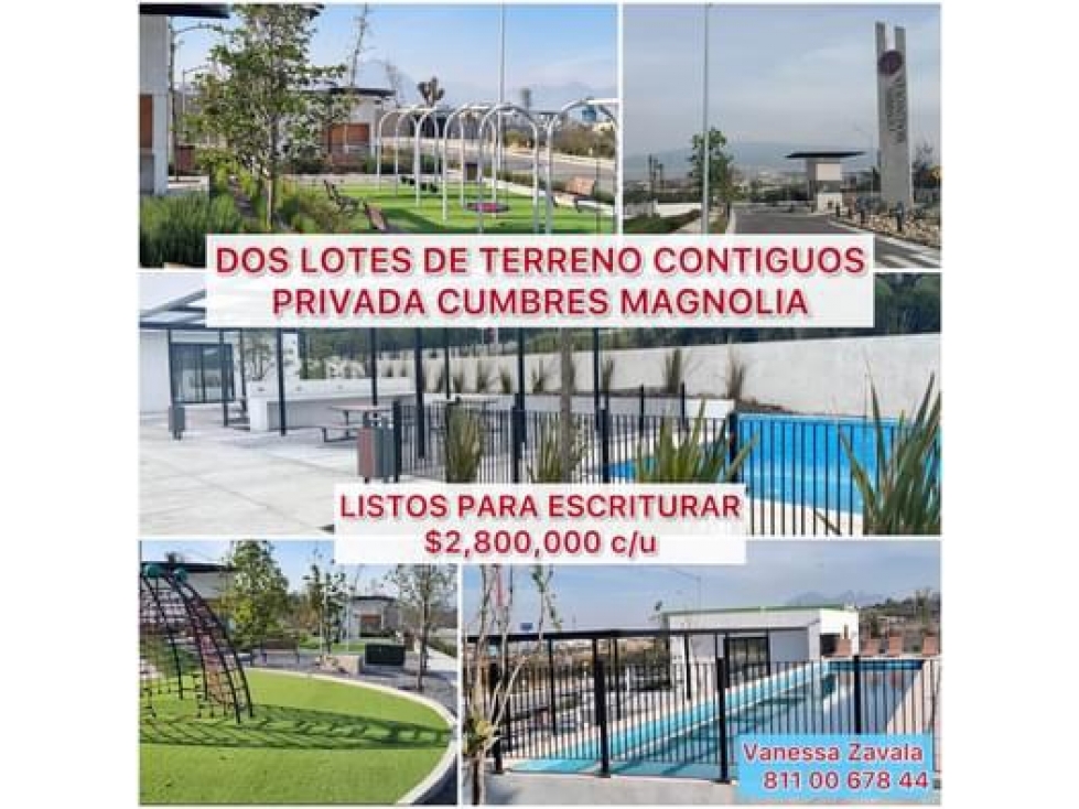 Terreno residencial, Privada Cumbres Magnolia, por Fresko Monterrey NL
