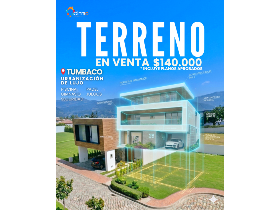 Terreno en Venta Tumbaco URBANIZACIÓN La Viña Alta (Club Privado)