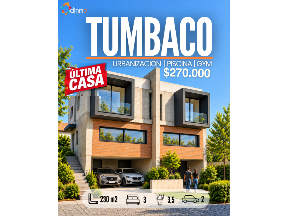 Casa en venta X ESTRENAR Tumbaco, Urbanización, Piscina Areas verdes - 1