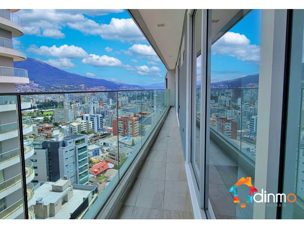 Arriendo departamento 2 dormitorios, Piso 14 vista Gonzalez Suarez