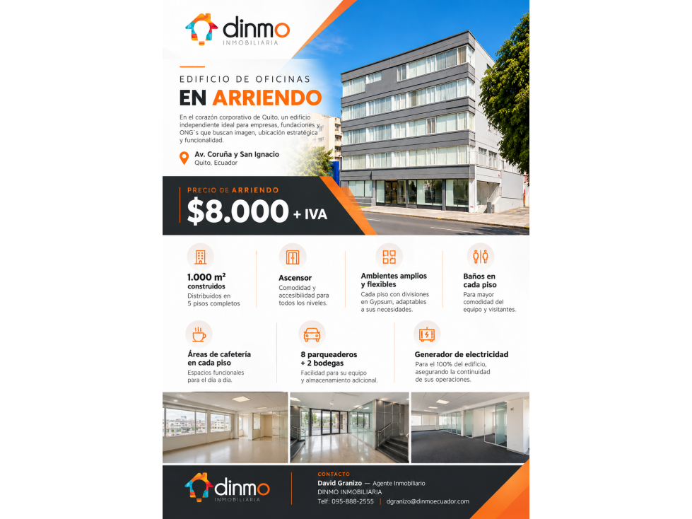 Edificio de oficinas en Renta | Av. Coruña Plaza Artigas | 1.000 m² - 1