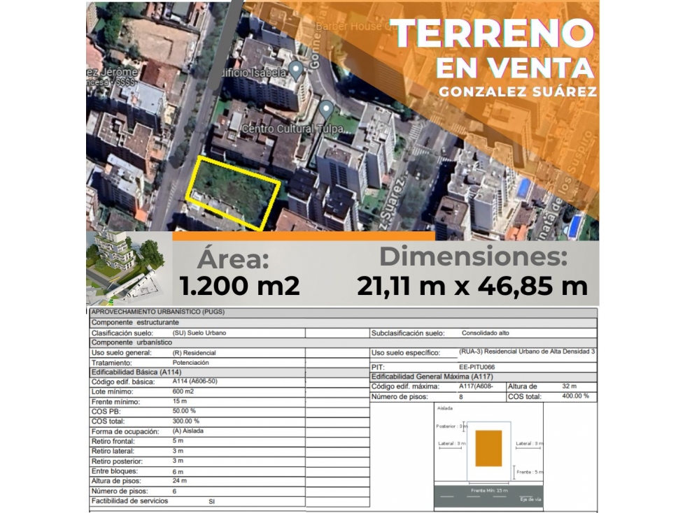 Constructores ! Terreno Con Vista Ideal Para Edificio González Suarez - 1
