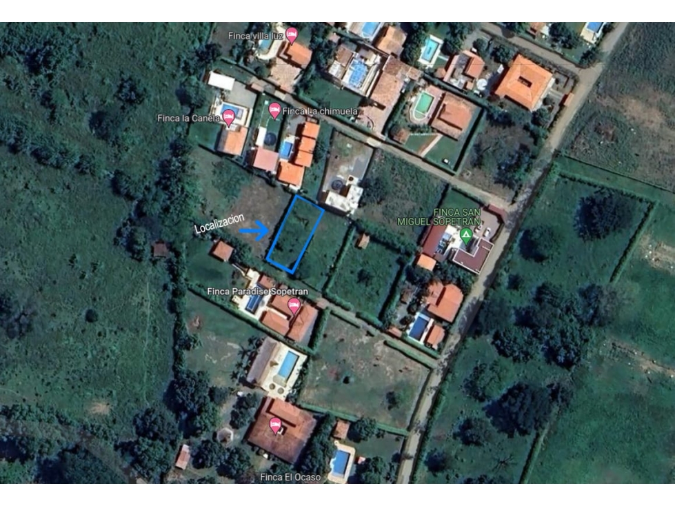 Lote en zona urbana de Sopetran