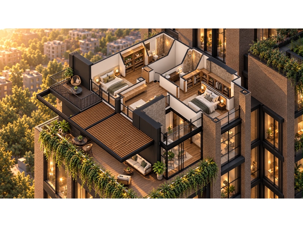 Se Vende Penthouse Duplex Vista A La Cordillera Icono Living