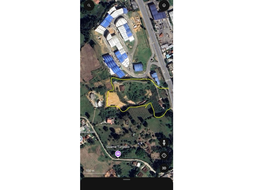 Lote industrial para venta en Guarne
