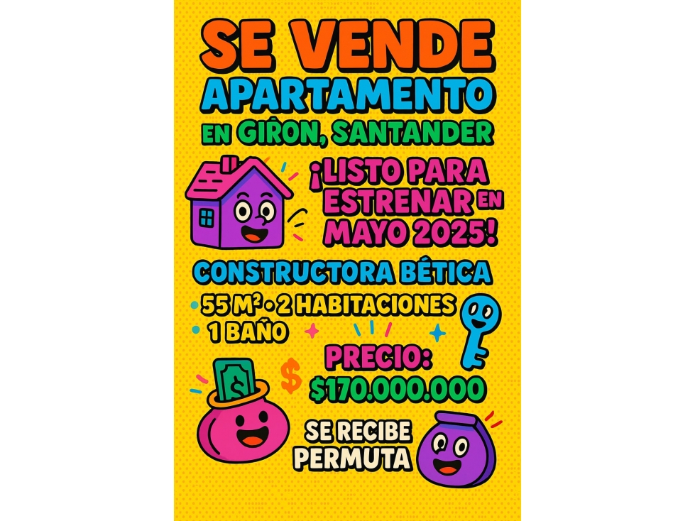 APARTAMENTO #2 EN GIRON SANTANDER PISO 3 - 1