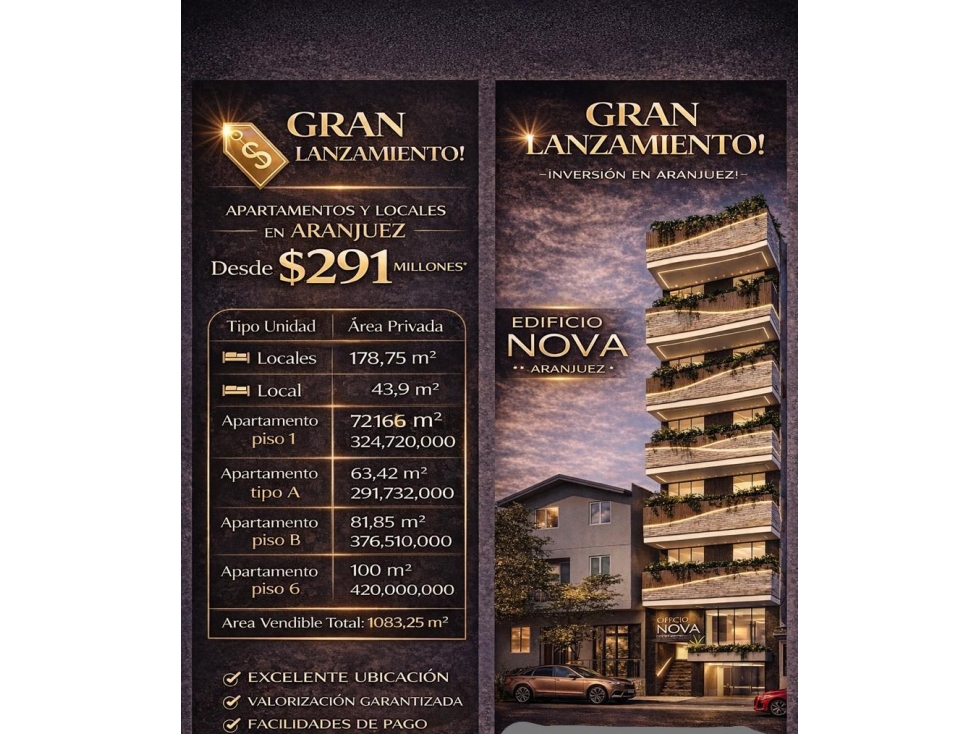 GRAN LANZAMIENTO APARTAMENTOS EN ARANJUEZ ( PROYECTO )