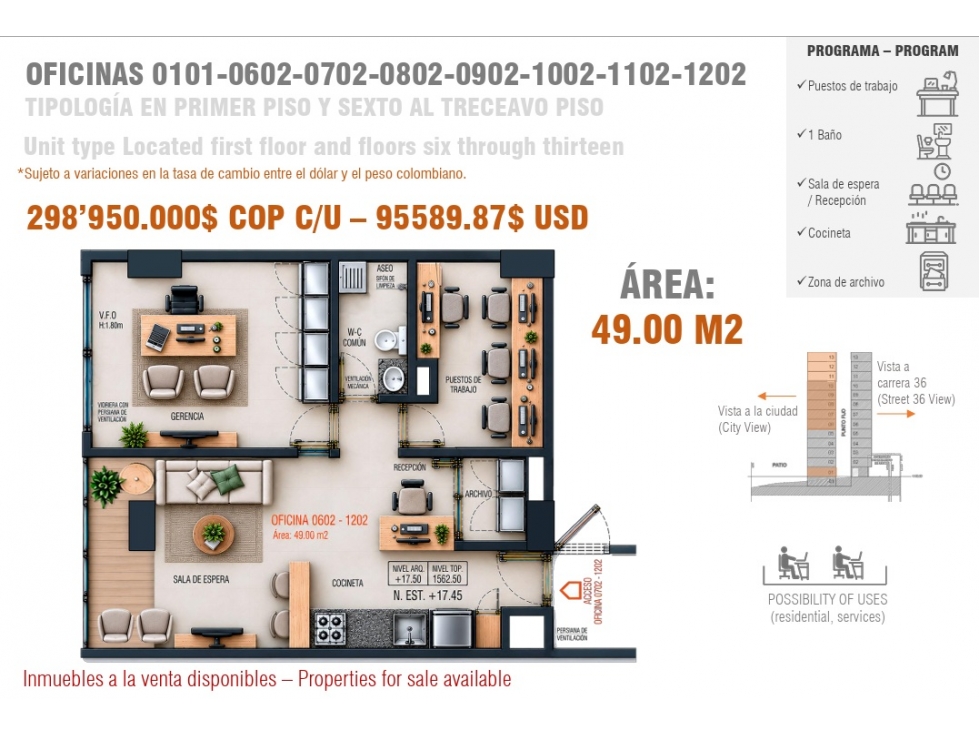 Venta de Oficinas - Proyecto Évora - Barrio Boston - Terminados - 4