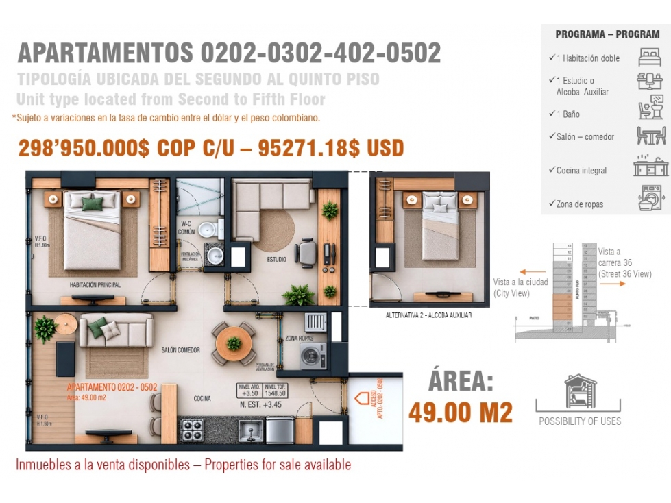 Venta de Apartamentos - Proyecto Évora - Barrio Boston - Terminados — foto 5