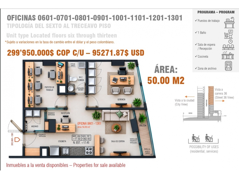 Venta de Oficinas - Proyecto Évora - Barrio Boston - Terminados - 5