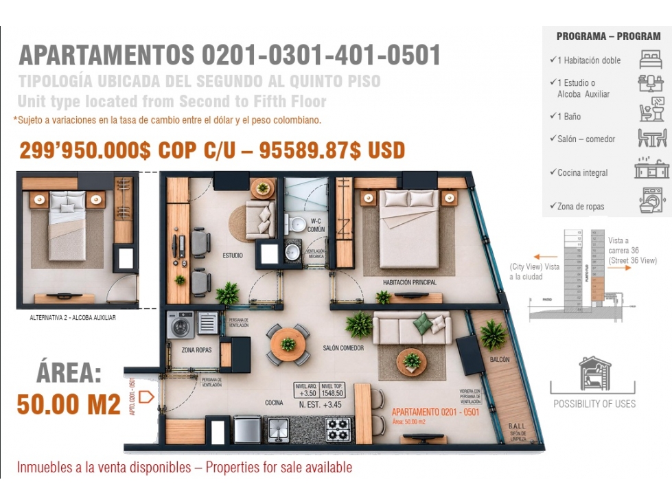 Venta de Apartamentos - Proyecto Évora - Barrio Boston - Terminados — foto 6