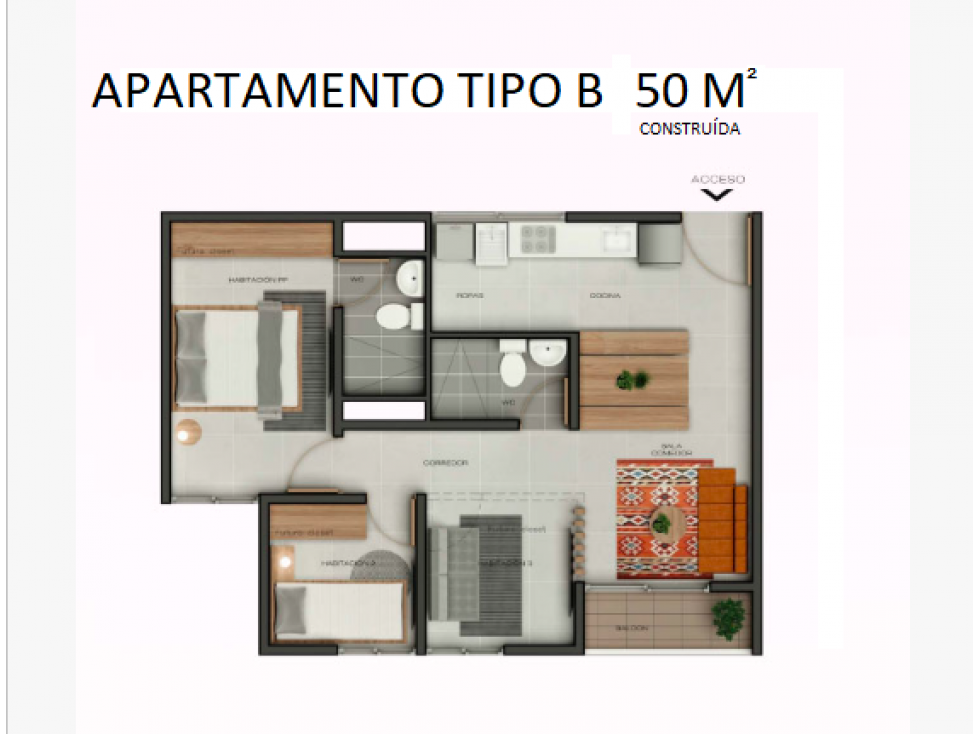 Se vende Apartamento en MARGARITAS, Ciudad Jardín La Estrella — foto 3